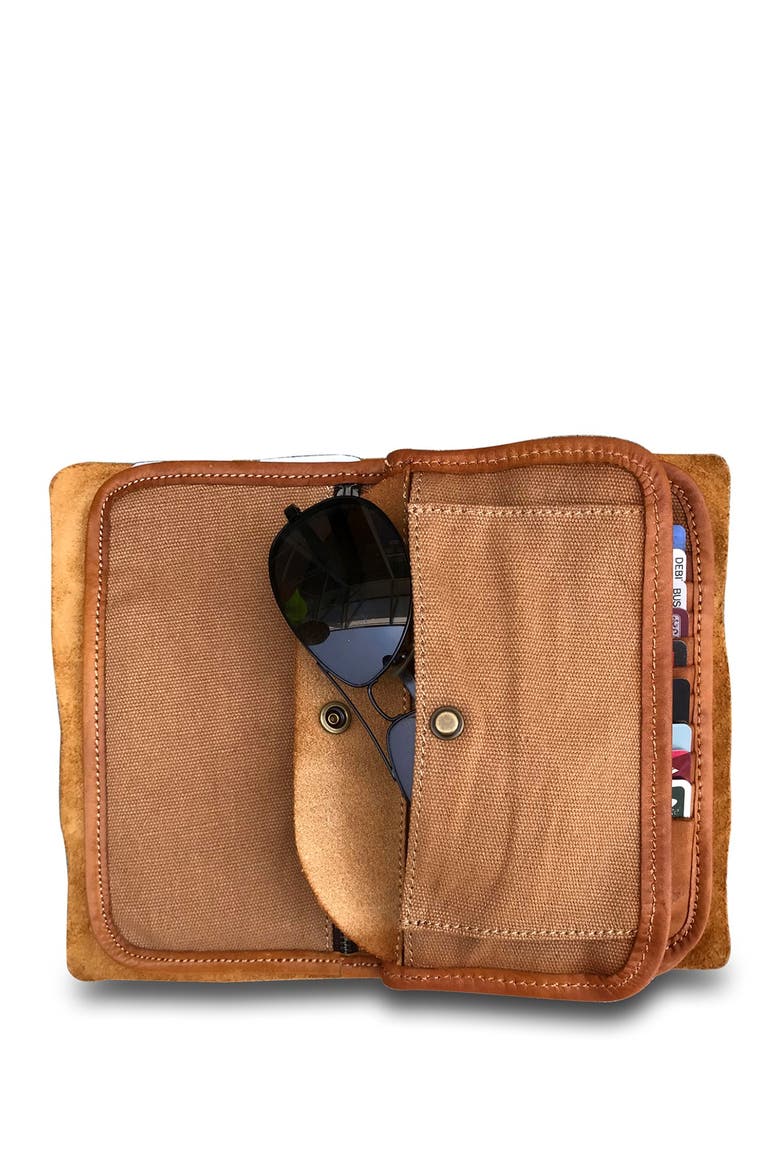 Nomad Leather Organizer, Alternate, color, CHESTNUT