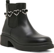 Steve Madden Kids' Jwalden Heart Chain Chelsea Boot