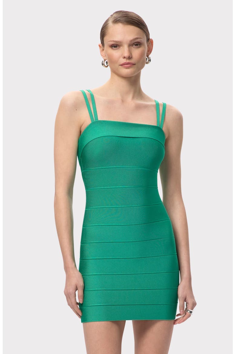 The Sadie Bandage Minidress, Alternate, color, GREEN OPAL 303