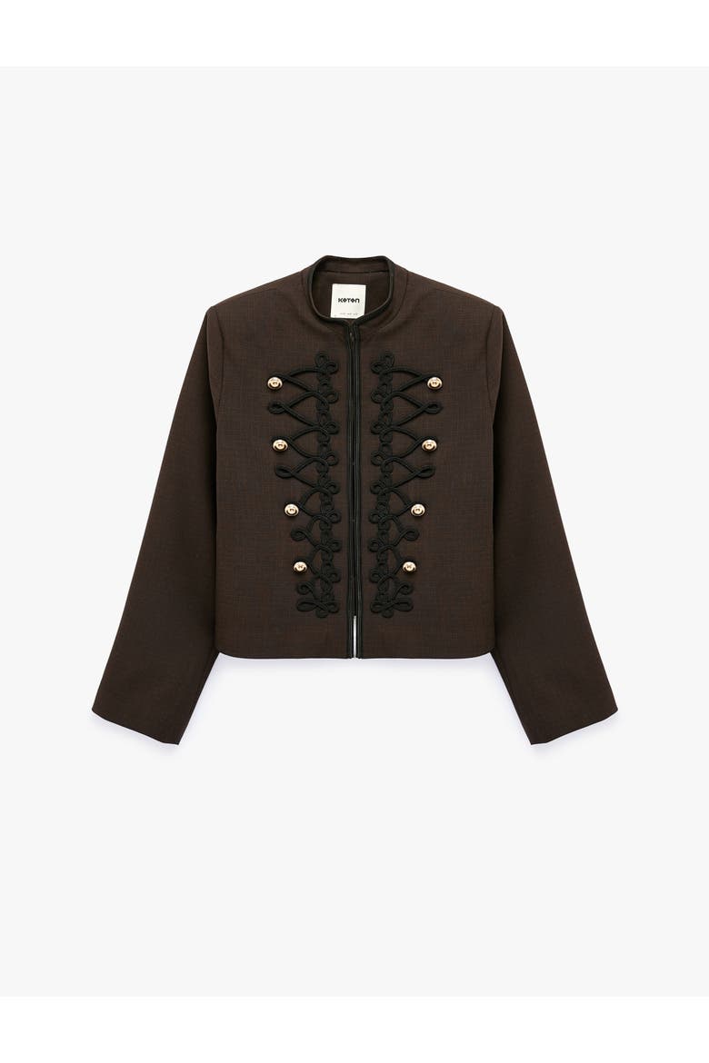 Napoleon Jacket, Alternate, color, BROWN