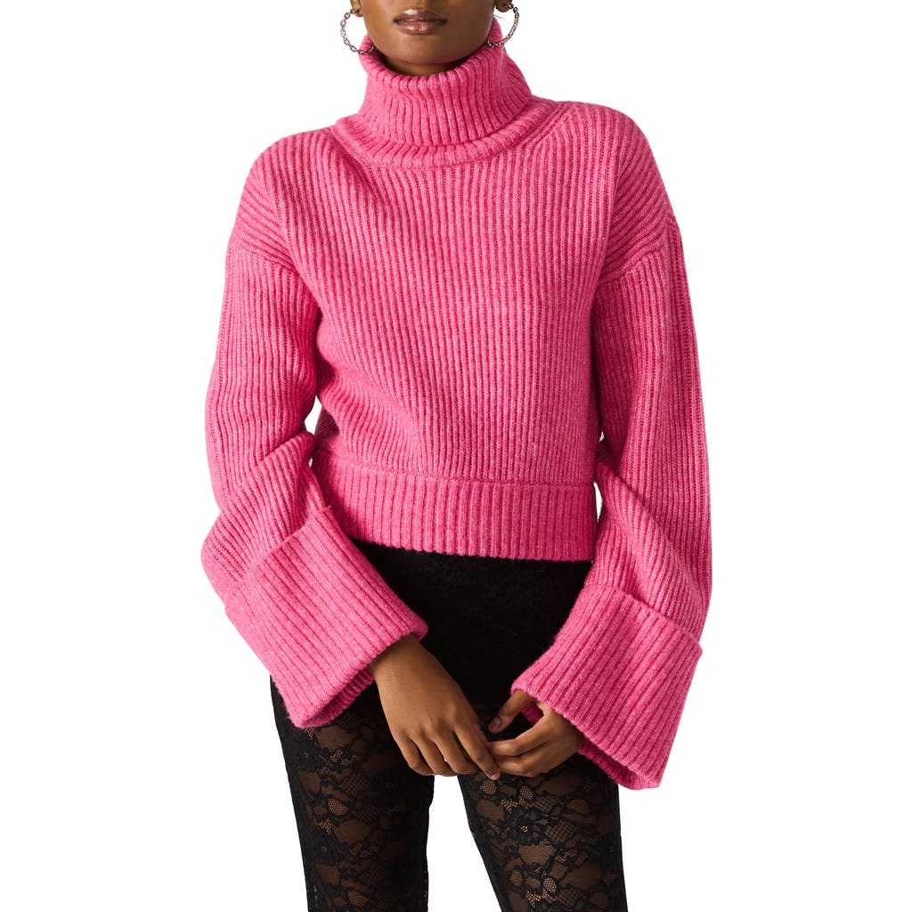 Steve Madden Adelade Turtleneck Sweater In Pink