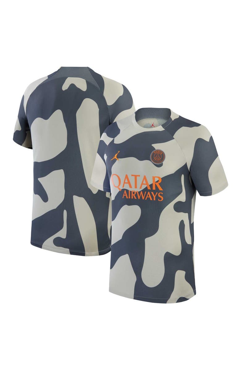 Jordan Brand Men's Jordan Brand Gray Paris Saint-Germain 2023/24 Academy Pro Pre-Match Top, Main, color, 