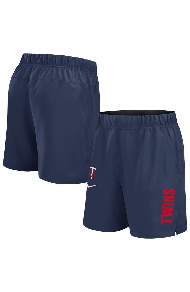 Nike Men's Nike Navy Minnesota Twins Woven Victory Performance Shorts, Alternate, color, Navy