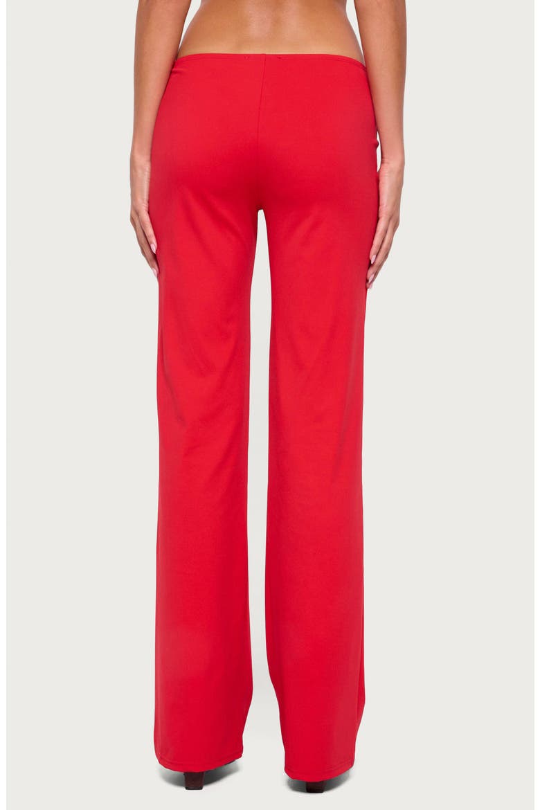 Anika Scooped Straight Leg Pants, Alternate, color, RED