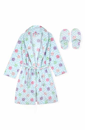 Kids' Fleece Flannel Robe & Slipper Set