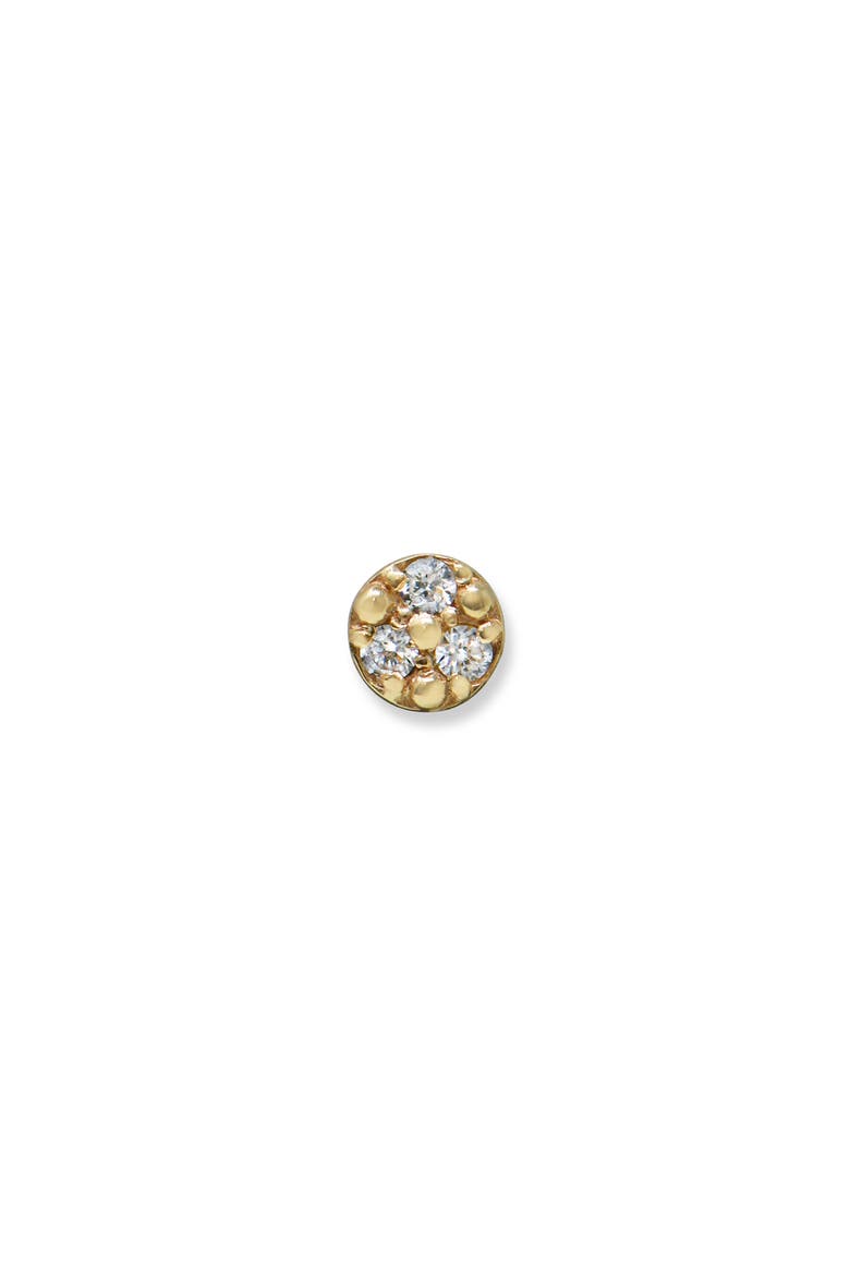 Cleo Petite Round Single Stud Earring, Main, color, GOLD