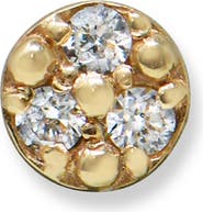 Anzie Cleo Petite Round Single Stud Earring