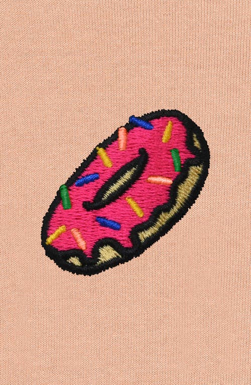 Dalix Donut Fleece Sweatshirt In Peach