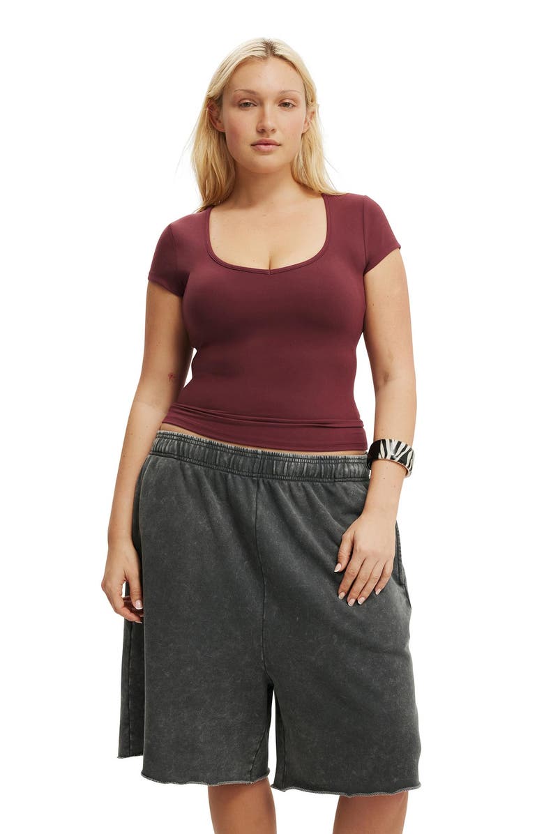 Cotton On Women's Classic Fleece Jort, Alternate, color, 