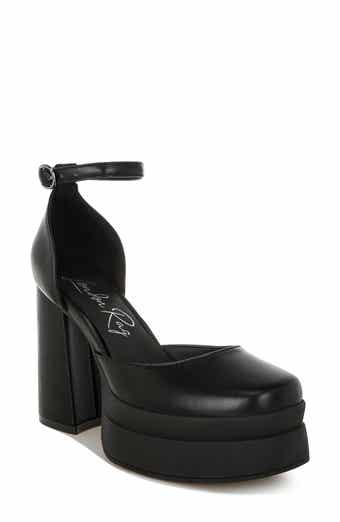 LONDON RAG Araminta Block Heel Platform Pump