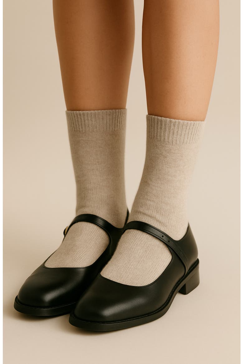 Cushioned Wool & Yak Blend Crew Socks, Alternate, color, OATMEAL