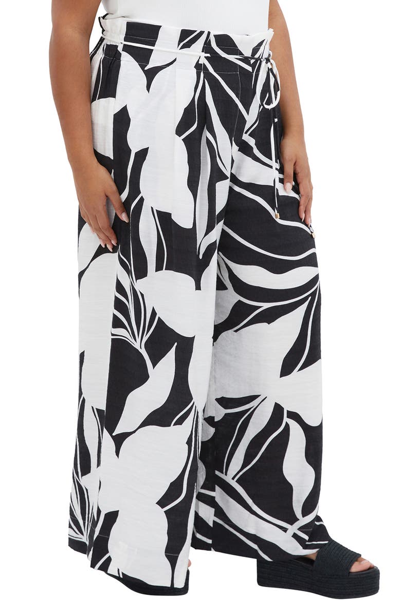 City Chic High Waist Wide Leg Pants, Alternate, color,