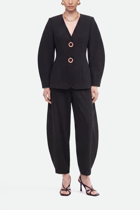 Ring Button Wrap Front Jacket