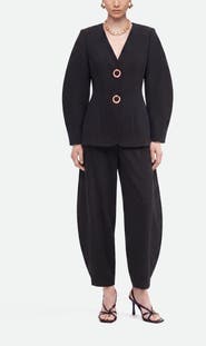 Nocturne Ring Button Wrap Front Jacket