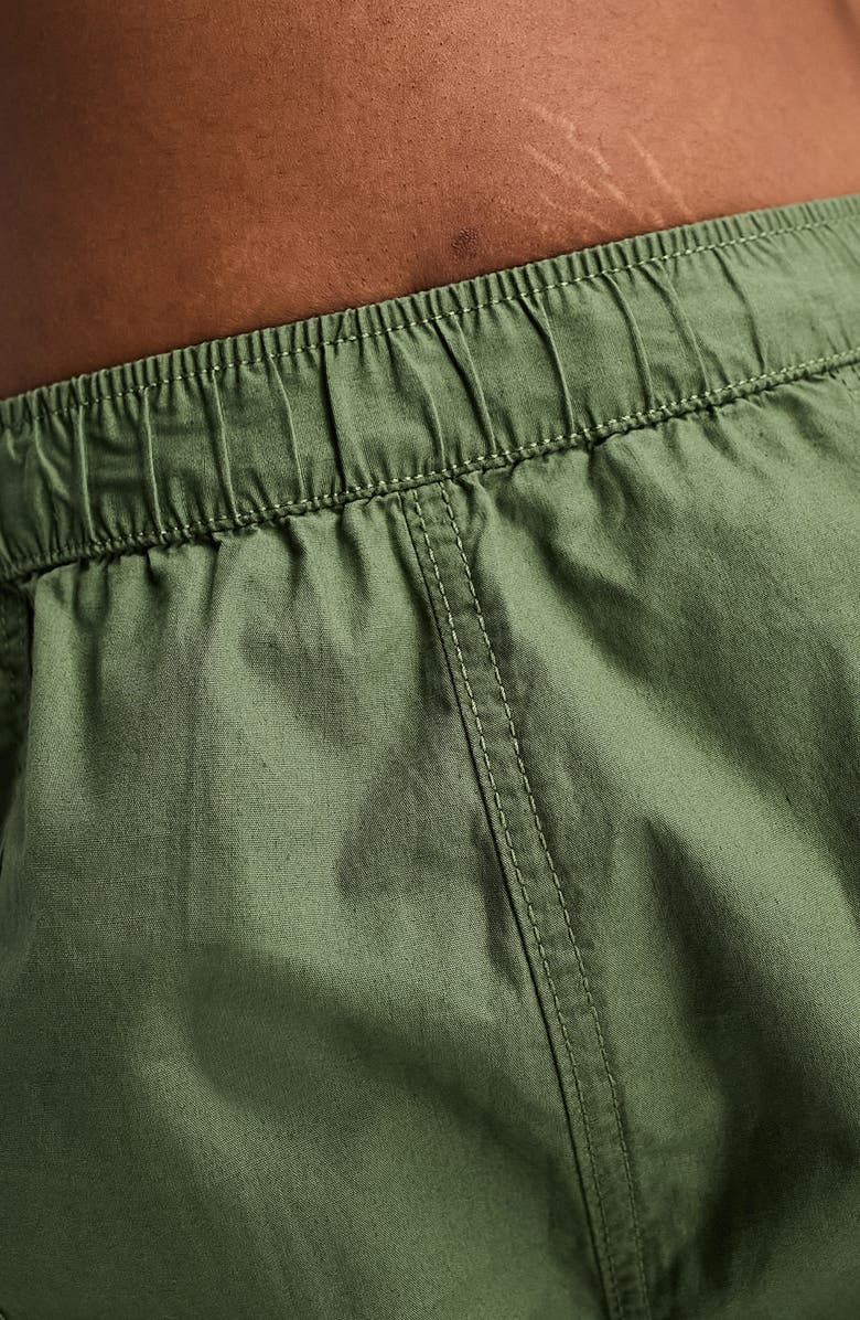 ASOS DESIGN Curve Pull-On Wide Leg Cotton Poplin Cargo Pants, Alternate, color, 