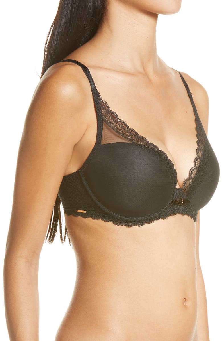 Chantelle Lingerie Parisian Allure Plunge Underwire Bra, Alternate, color, 