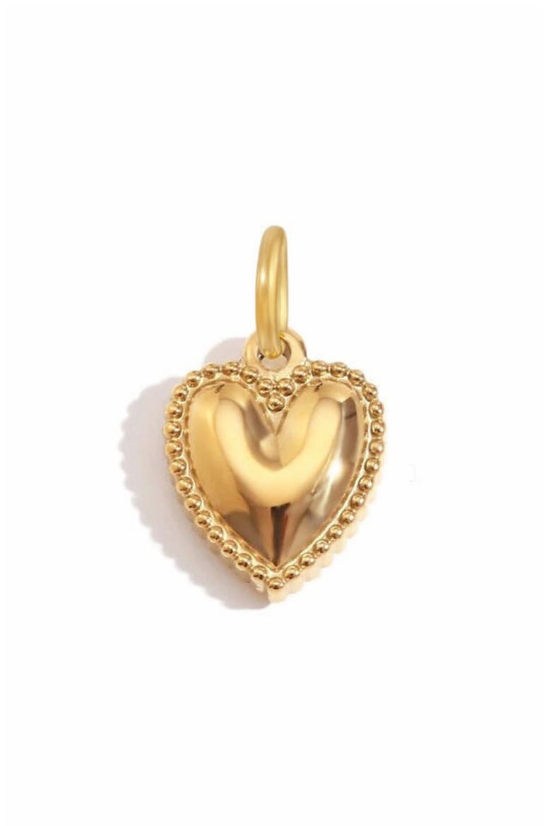 Small Heart Charm, Main, color, GOLD