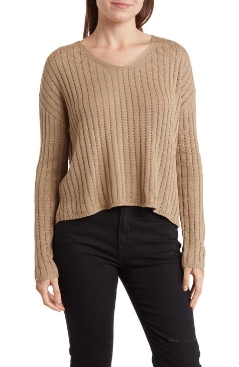 Samantha V-Neck Knit Sweater