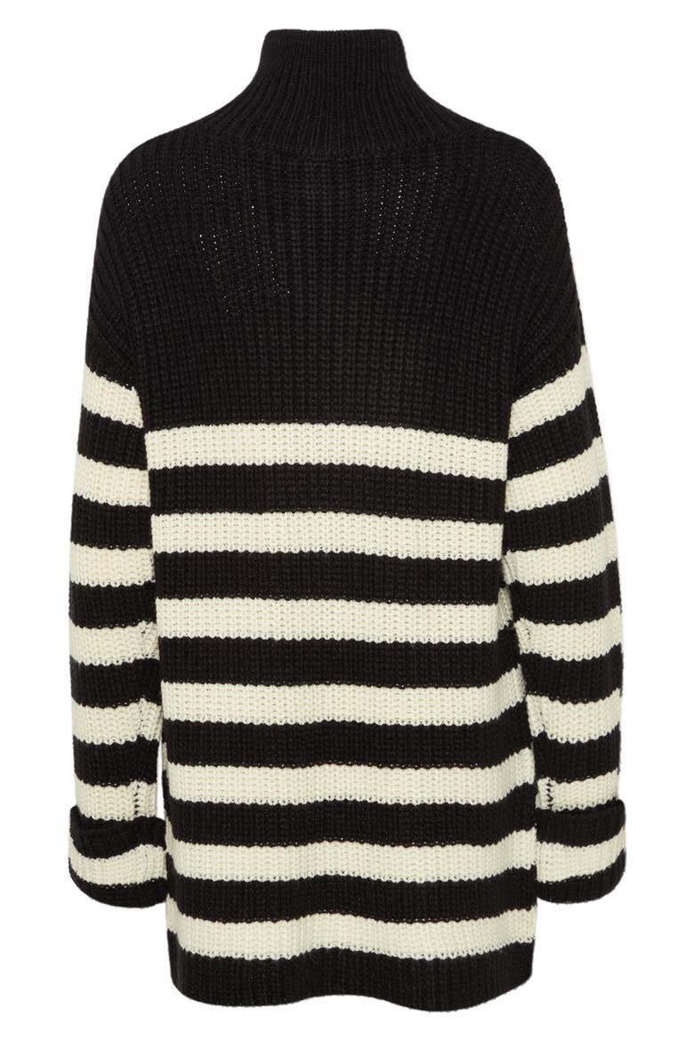 Barisa Tunic Sweater, Alternate, color, BLACK