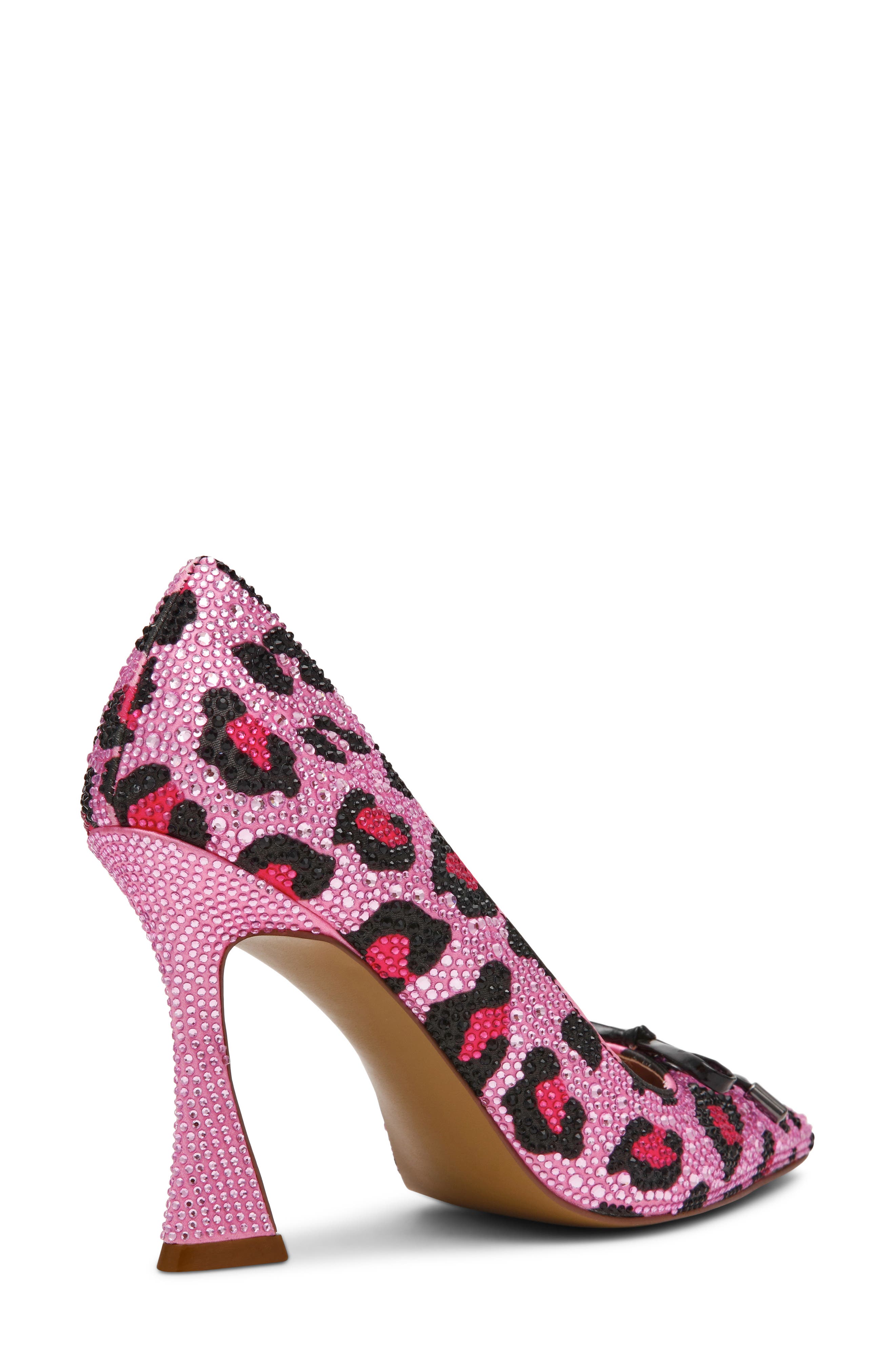 Delta Pointed Toe d'Orsay Pump, Alternate, color, PINK LEOPARD