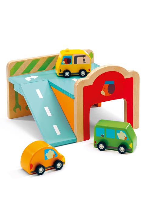 Mini Garage Wooden Playset