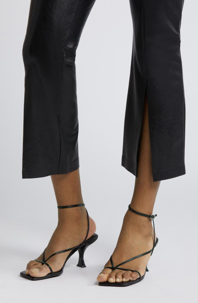 Commando Split Front Ankle Faux Leather Pants, Alternate, color, 