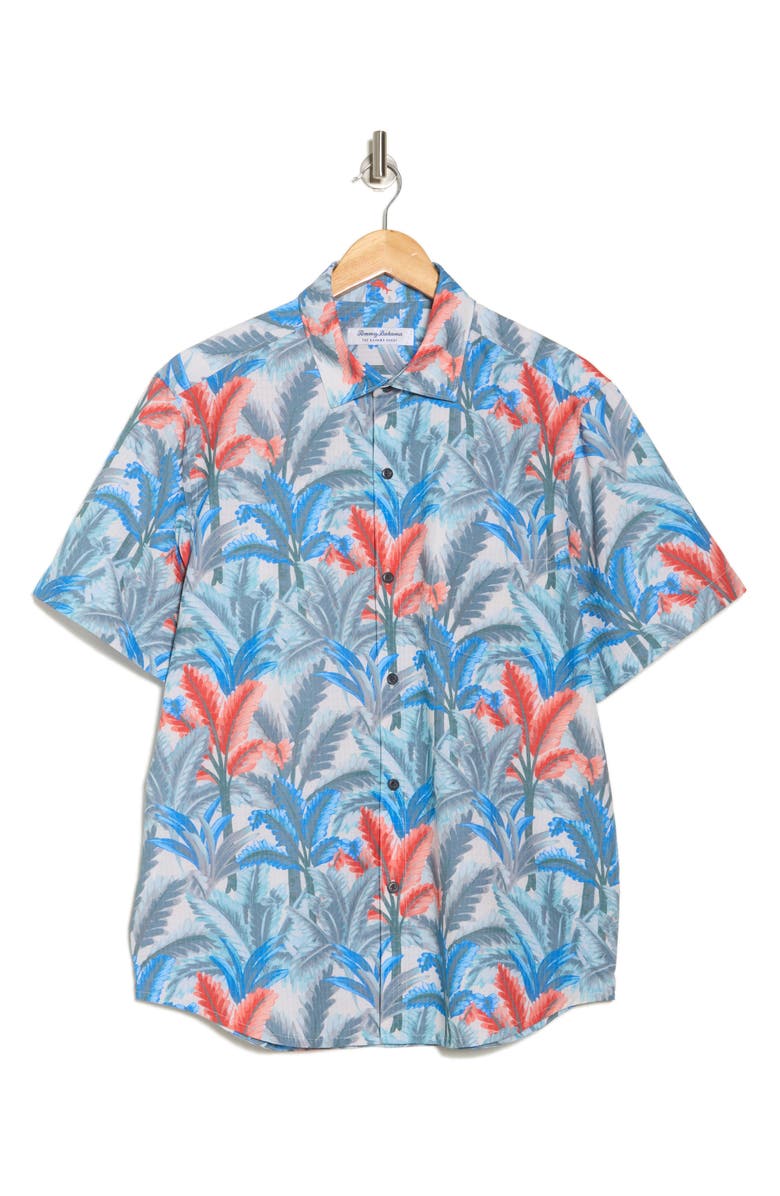 Tommy Bahama Bahama Coast Villa Palms Short Sleeve Button-Up Shirt, Alternate, color,