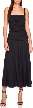 Susana Monaco Ruched Sleeveless Maxi Dress
