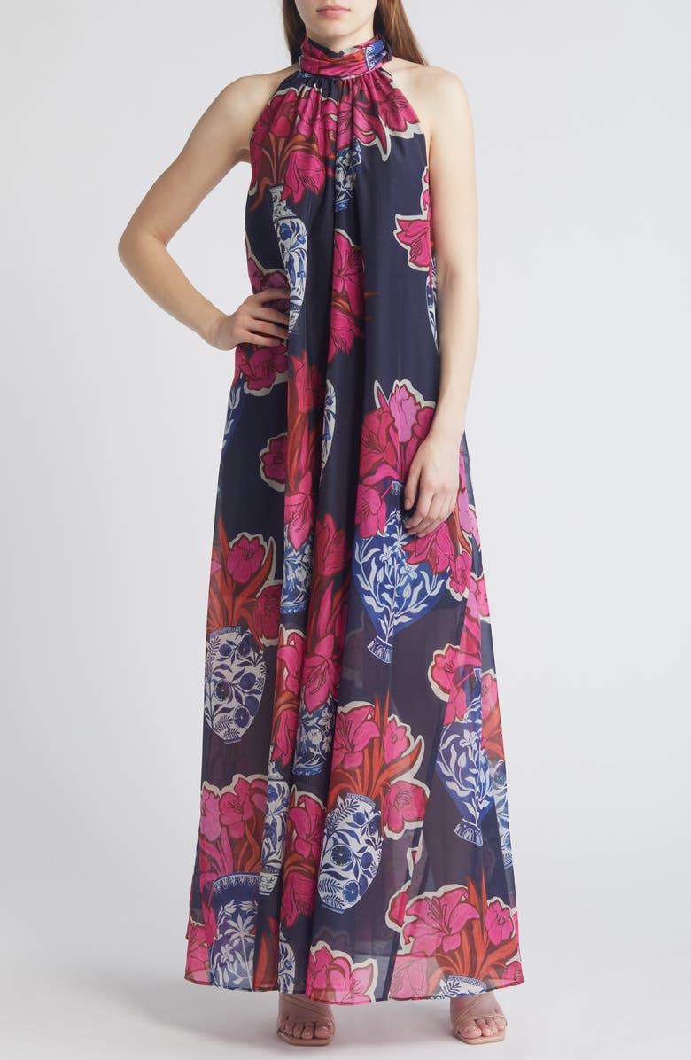 Ted Baker London Kinosei Floral Organza Maxi Dress, Main, color,