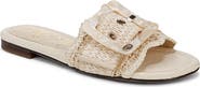 Sam Edelman Bambi Raffia Buckle Slide Sandal