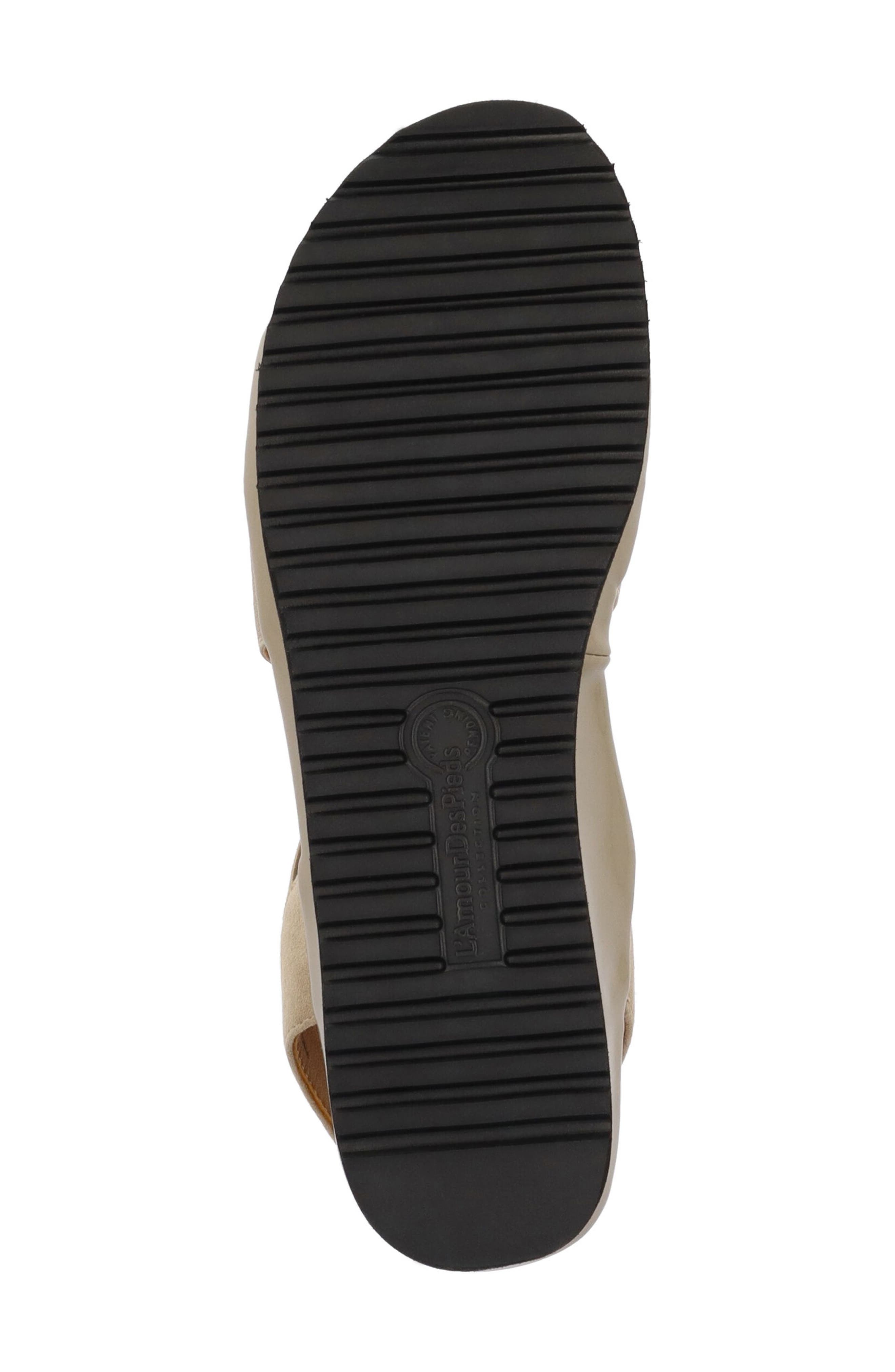 L'Amour des Pieds Aizling Ankle Strap Sandal, Alternate, color, Taupe