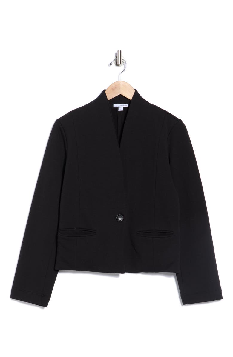 James Perse Clean Cotton Blazer, Alternate, color, Black