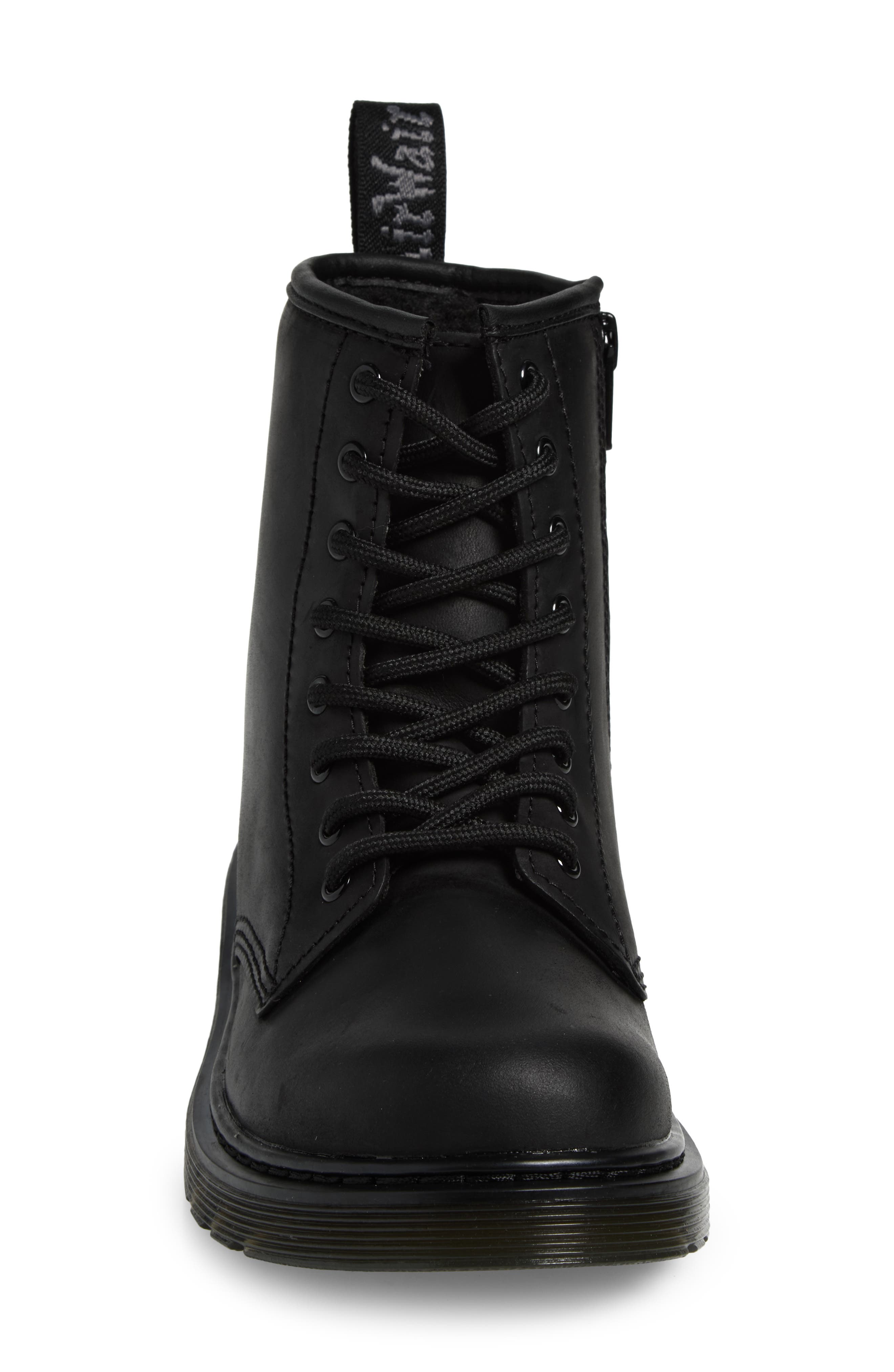 Kids' 1460 Serena Junior Combat Boot, Alternate, color, BLACK