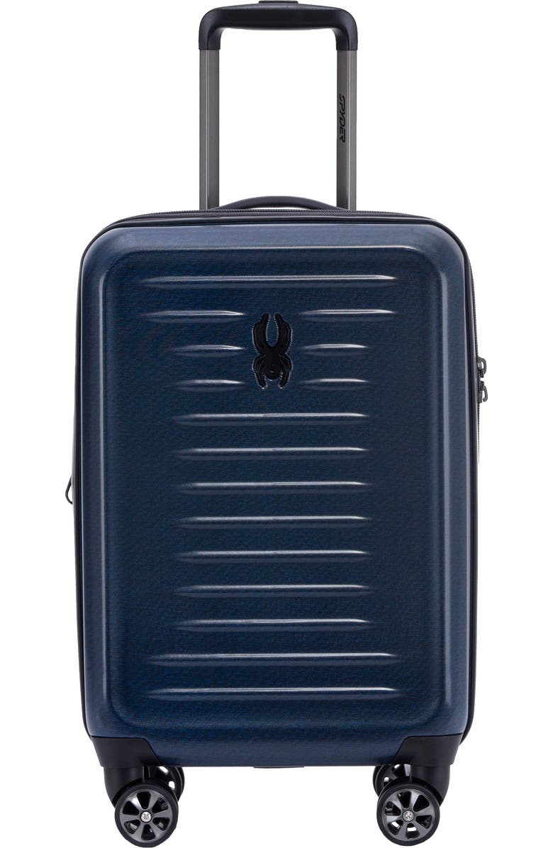Spyder Rails 20 Inch Expandable Hardside Upright Suitcase, Main, color, Carbon Blue
