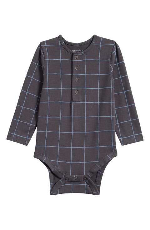 Essentials Long Sleeve Stretch Organic Cotton Bodysuit