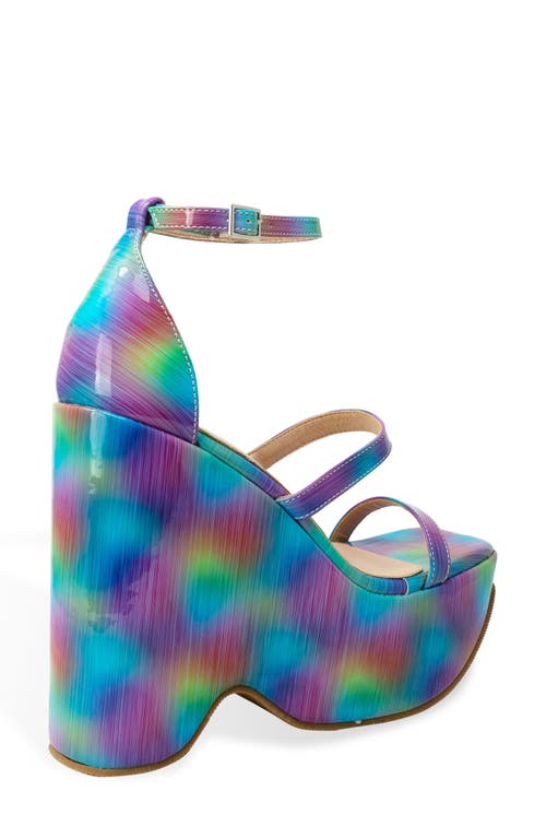 CHASE & CHLOE CHASE AND CHLOE ASTRA PLATFORM WEDGE ANKLE STRAP SANDAL 
