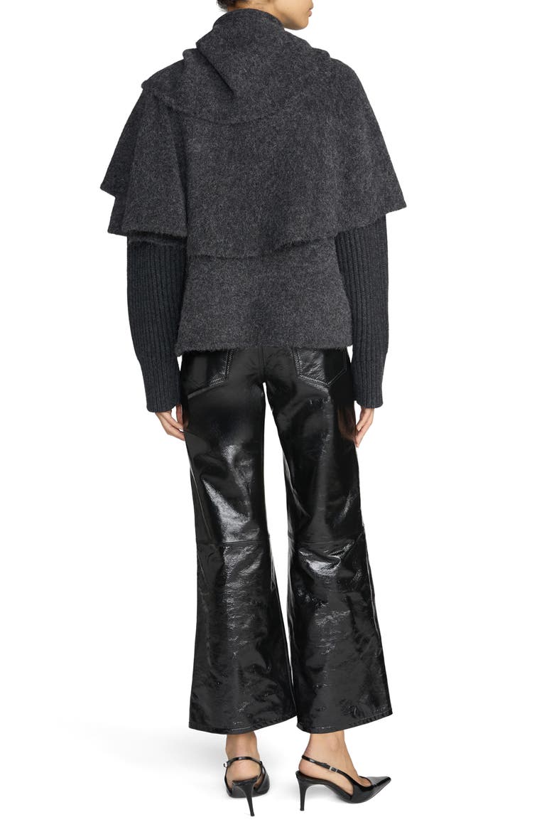 The Patent Leather Trousers, Alternate, color, BLACK