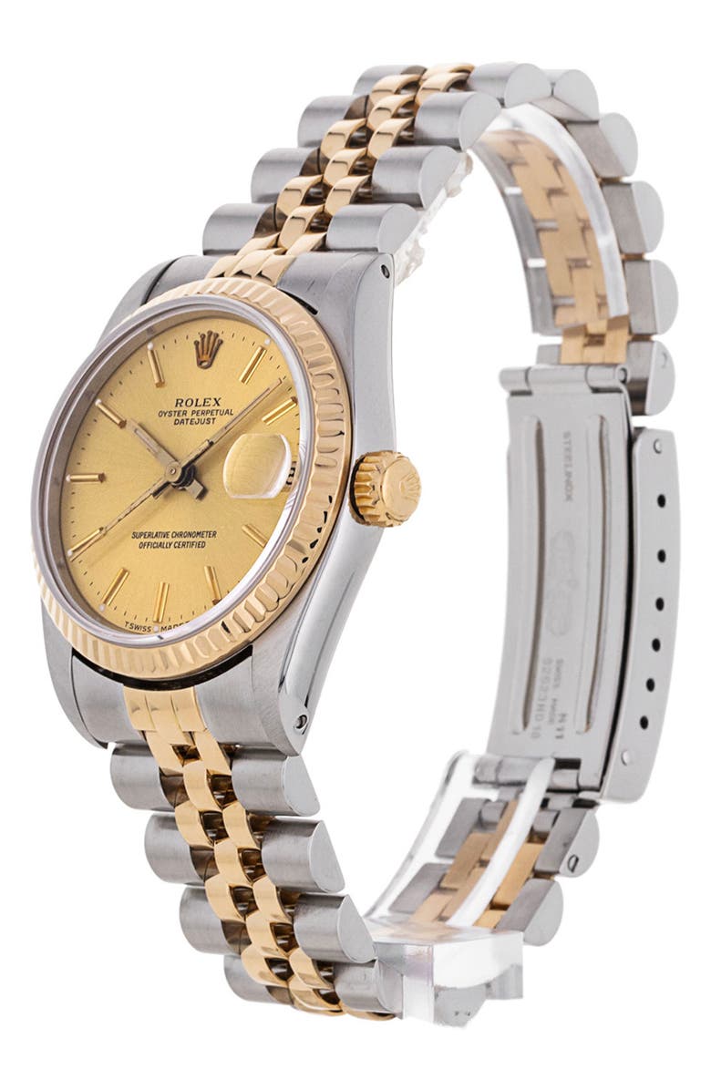 Watchfinder & Co. Rolex Preowned 1987 Mid-Size DateJust Two-Tone Bracelet Watch, 31mm, Alternate, color, 