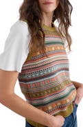 Seasalt Cornwall Cove Cottage Fair Isle Organic Cotton Sweater Vest