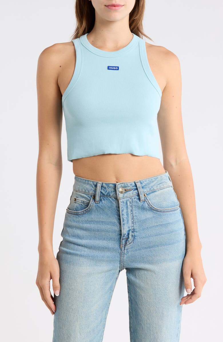 BOSS Baby B Tank Top, Main, color, Open Blue