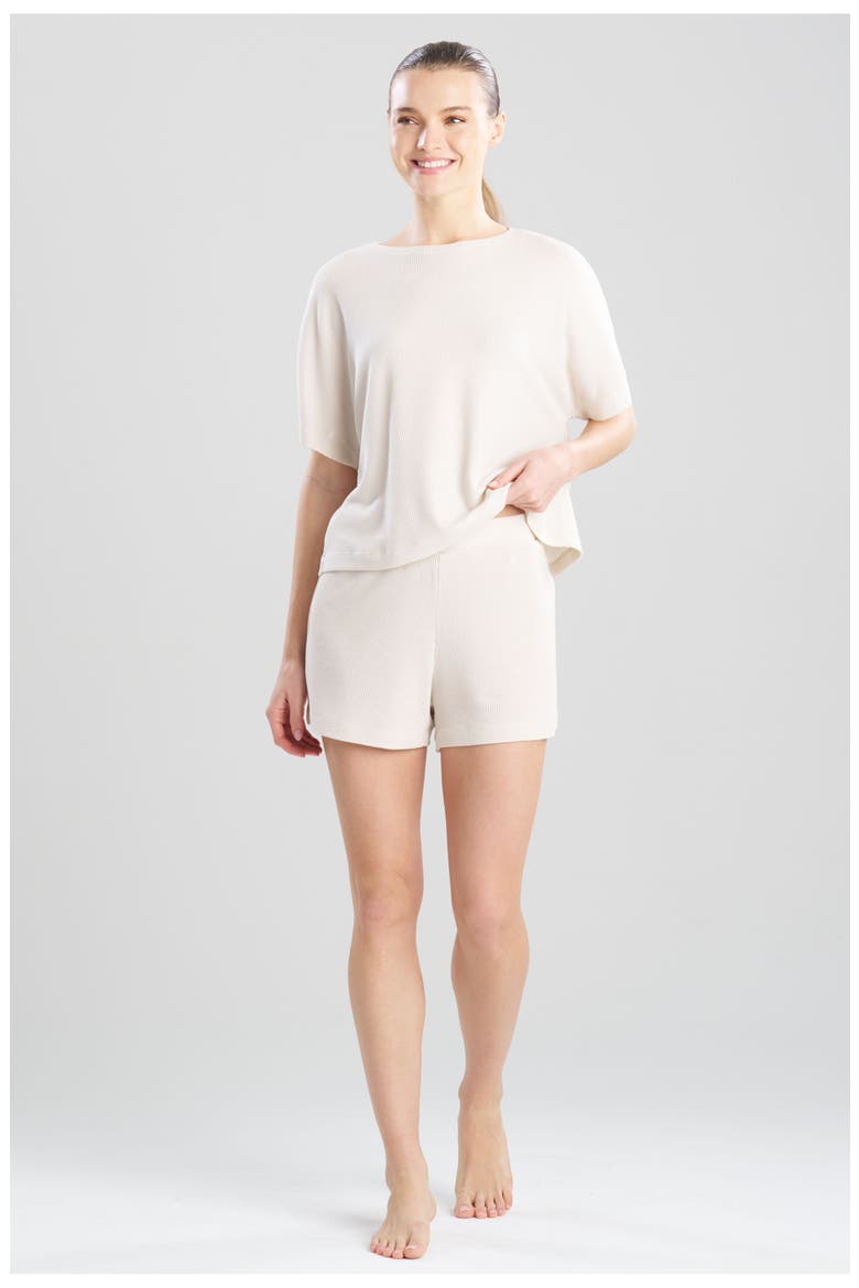 Mila Waffle Everywhere Drawstring Shorts, Main, color, ECRU