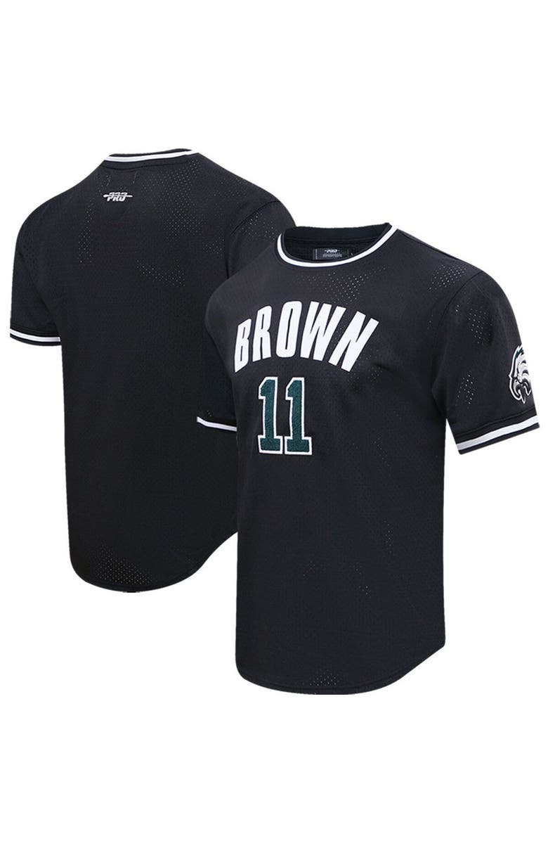 PRO STANDARD Men's Pro Standard A.J. Brown Black Philadelphia Eagles Mesh Player Name & Number Top, Main, color,