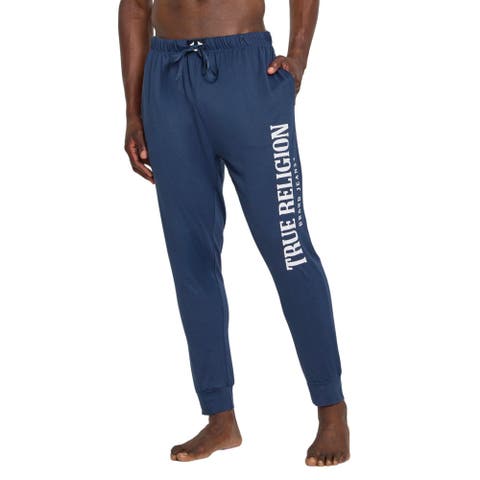Mens Jogger Pajama Pants, Lightweight Lounge Casual Sleep Pants for Men