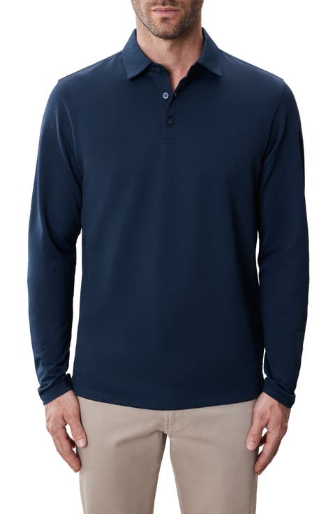 Luciano Long Sleeve Twill Polo