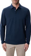 Robert Barakett Luciano Long Sleeve Twill Polo