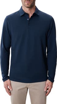 Robert Barakett Luciano Long Sleeve Twill Polo