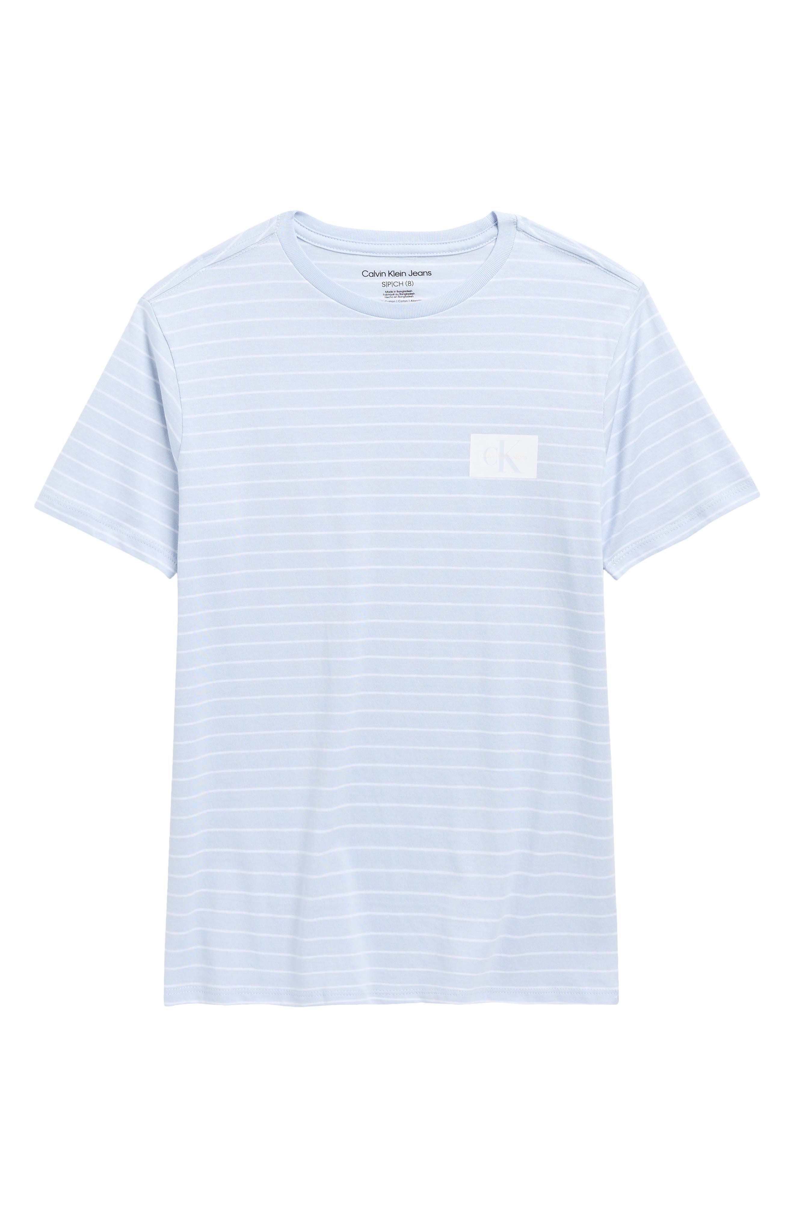 Calvin Klein Kids' Monogram Logo Stripe T-Shirt