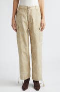 Etro Floral Drawstring Hem Cargo Jeans