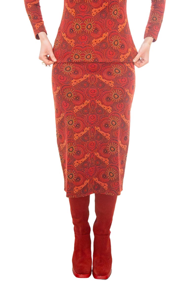 KAHINDO Banjul Jacquard Skirt, Main, color, 