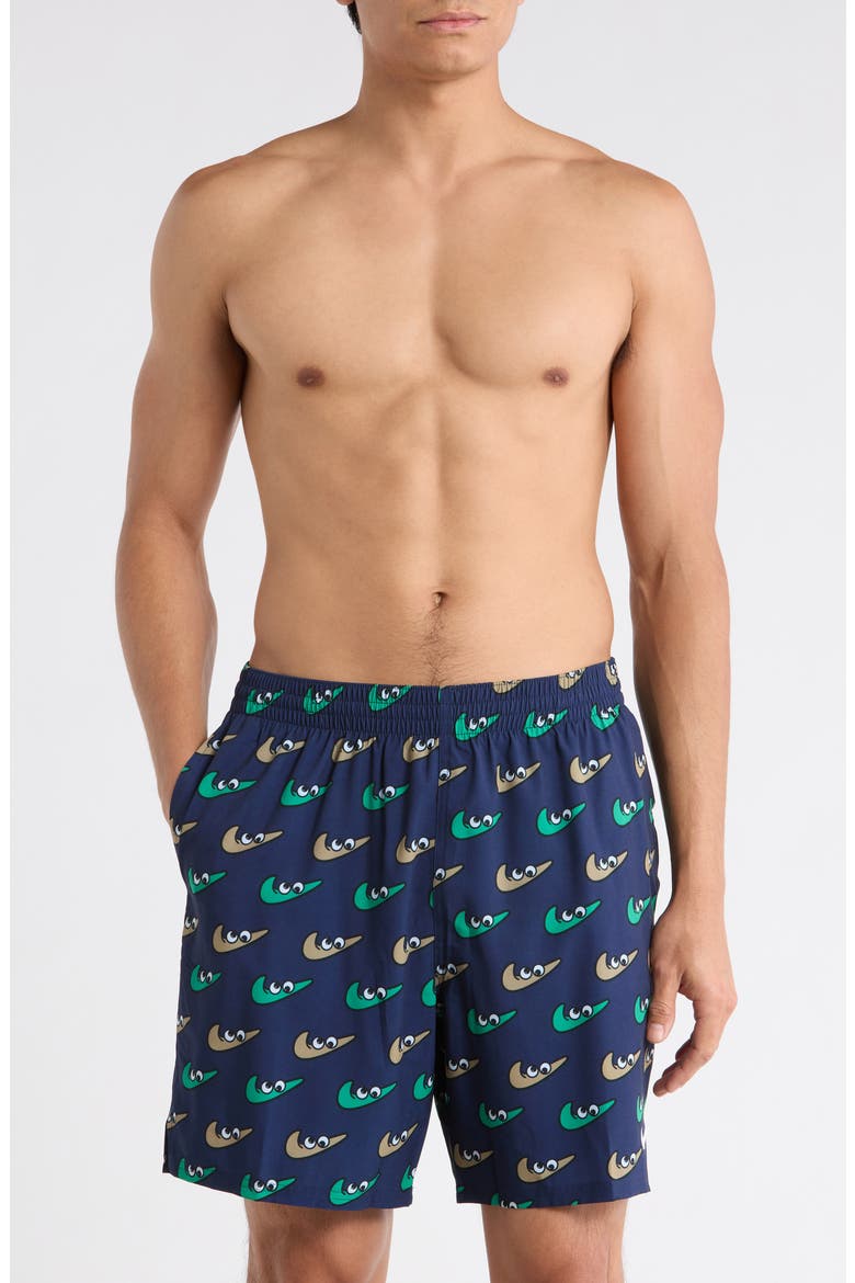 Volley Swim Trunks, Main, color, MIDNIGHT NAVY